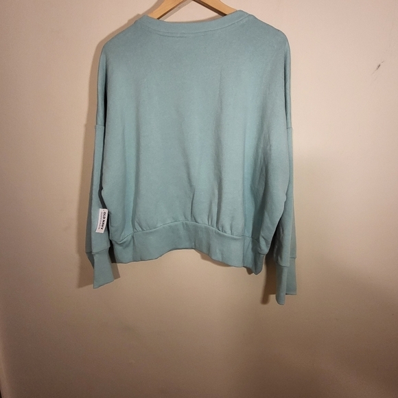 Old Navy Mint Green Good Vibes Sweatshirt 2X NWT - Picture 4 of 5